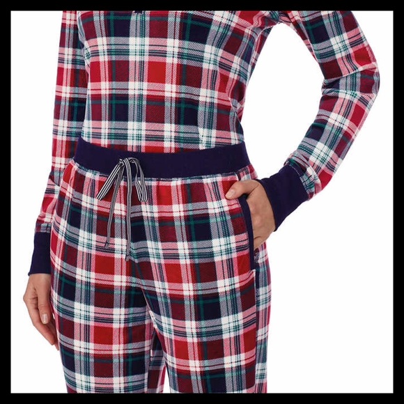 Nautica 2 piece Pajama Set Blue & Red Plaid - Picture 4 of 4